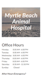 Mobile Screenshot of myrtlebeachanimalhospital.com